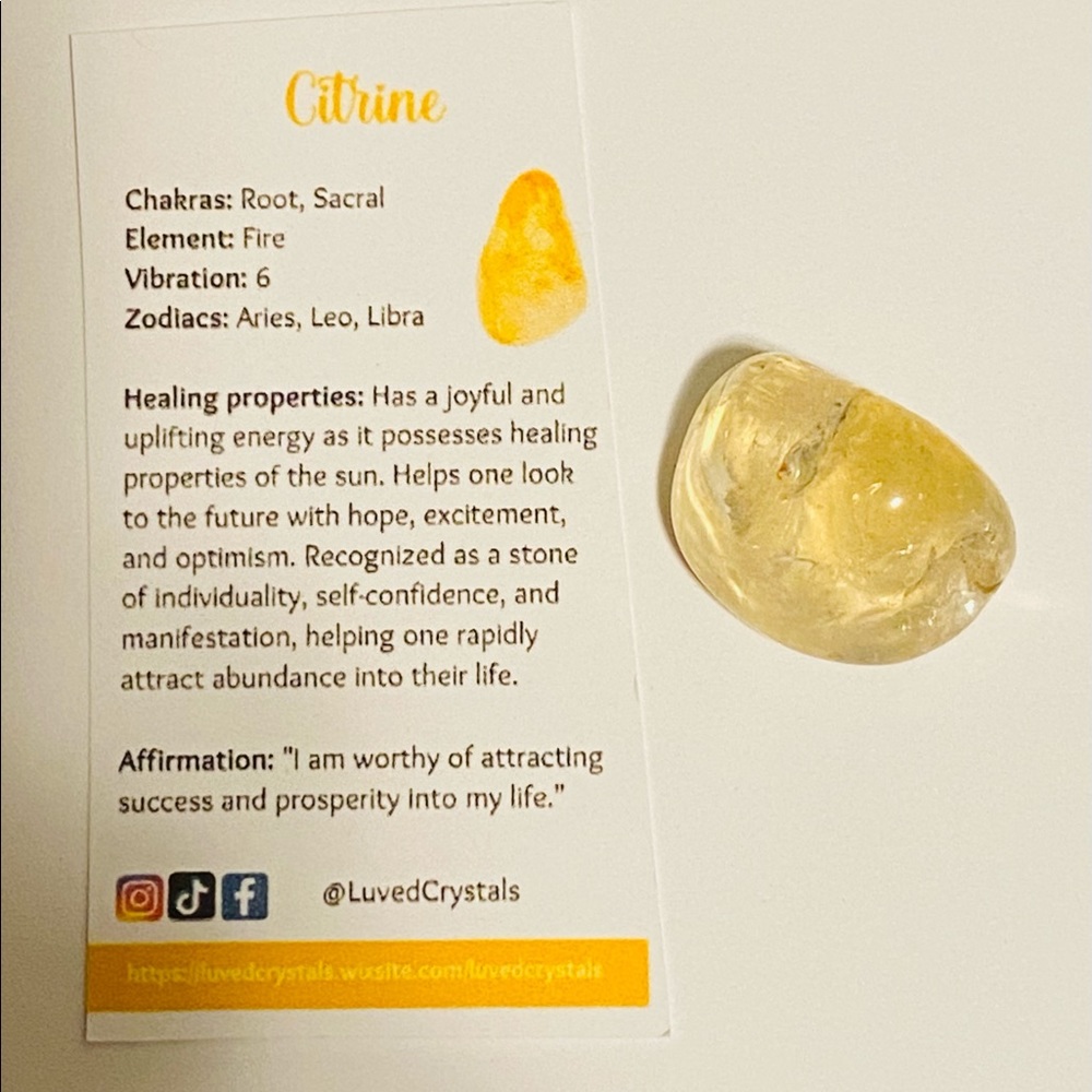 LuvedCrystals Beginners Healing Crystal Kit🎀 - Picture 7 of 13